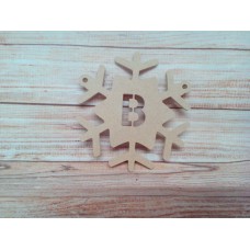 4mm MDF Snowflake Bunting 200mm 